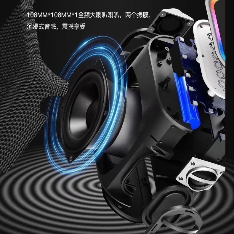 意博朗X96 pro蓝牙音箱便携低音炮户外K歌露营插卡高品质防水正品 4