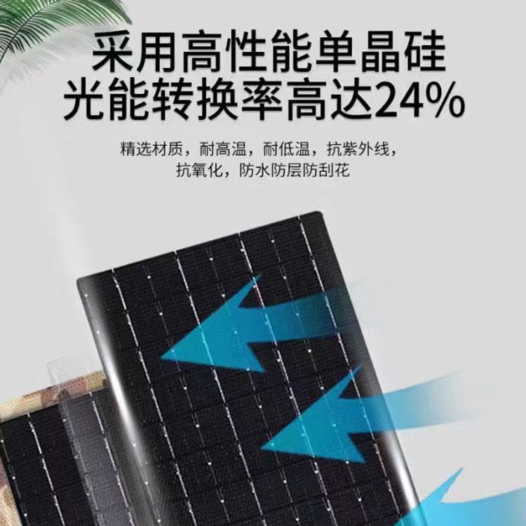户外防水迷彩太阳能折叠包18W快充USB便携露营充电宝太阳能充电板 4