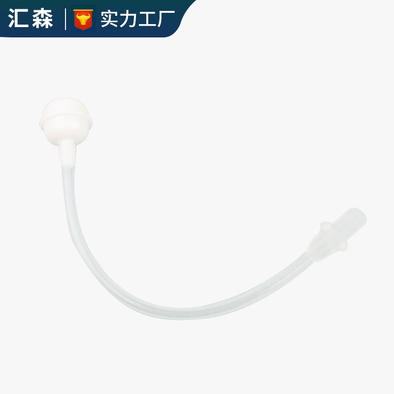 厂家批发婴儿奶瓶转饮水杯配件通用硅胶吸管替换软管重力球连接扣