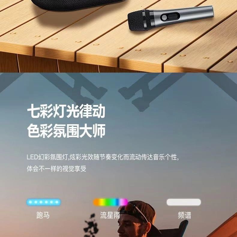 意博朗X96 pro蓝牙音箱便携低音炮户外K歌露营插卡高品质防水正品 5